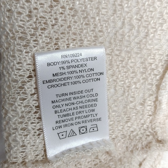 Indigo soul women's XL lacy cardigan - Picture 6 of 10